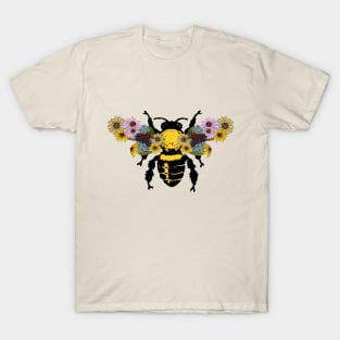 Bee with Wild Flower Wings T-Shirt